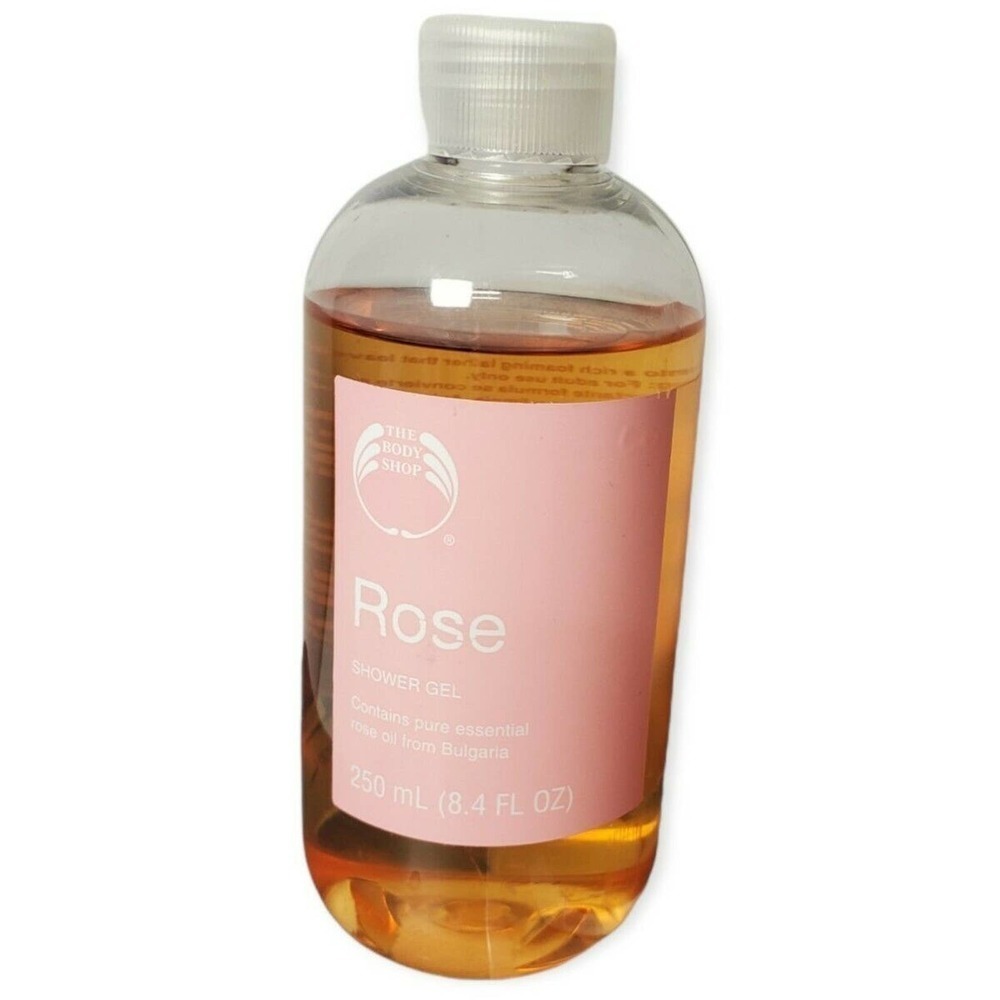 The Body Shop Rose Shower Gel 8.4oz‎ / 250ml HTF RARE 80% full